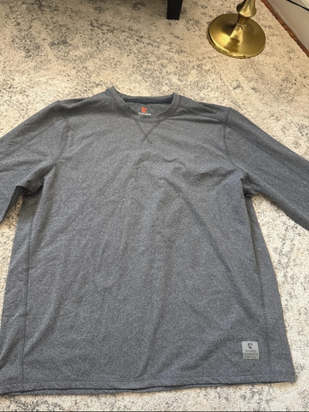 Men's Gray Long-Sleeve Performance Tee by Ridge Elements
